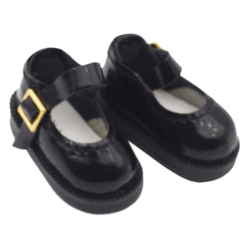 TOYANDONA 1 Paar Puppenschuhe Stoffschuhe Miniatur-schuhverzierungen Mini-Schuh- Miniatur-Schuhe Schuhe Für Baumwollpuppe. Miniaturschuhe Miniatur-schuhmodelle Black von TOYANDONA