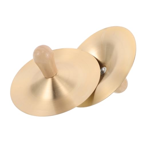 TOYANDONA Handheld-musikinstrumente Für Jungen Und Mädchen Kupfer-mini-Becken Mit Sicherem Design Rhythmus-fähigkeiten Im Tanz von TOYANDONA