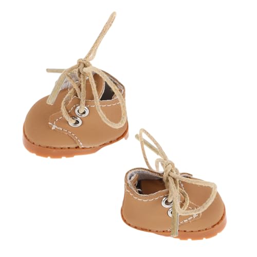 TOYANDONA 1 Paar Schuhe Winzige Schuhe Figur Zubehör Schuh Für Puppen Puppenschuhe Mini-Schuhe Simulationsschuhmodelle Mini-schuhverzierungen Miniatur-Schuhe Light Brown Stoff TOYANDONA 1 Paar Schuhe Winzige Schuhe Figur Zubehör Schuh Für Puppen Puppenschuhe Mini-Schuhe Simulationsschuhmodelle Mini-schuhverzierungen Miniatur-Schuhe Light Brown Stoff von TOYANDONA