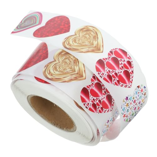 TOYANDONA Elegante Holografische Herz-Aufkleber Für Party-Etiketten Scrapbooking Süßigkeitenverpackungen 1 Rolle TOYANDONA Elegante Holografische Herz-Aufkleber Für Party-Etiketten Scrapbooking Süßigkeitenverpackungen 1 Rolle von TOYANDONA