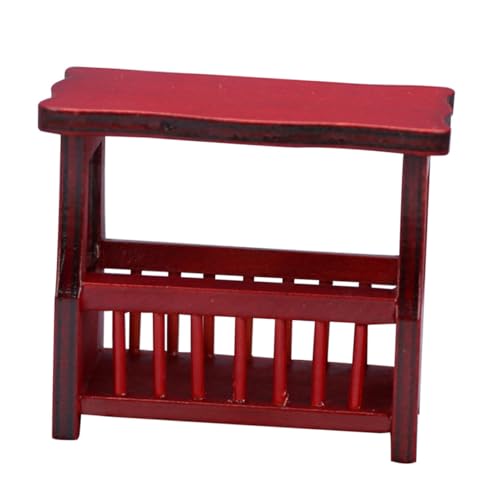 TOYANDONA 1 STK Mini-Couchtisch für kinderspielzeug Magazine Holder Funny Toys Ideas Mini-Möbelmodell Modell für Puppenstubenmöbel Miniatur-Möbelmodell hölzern rot TOYANDONA 1 STK Mini-Couchtisch für kinderspielzeug Magazine Holder Funny Toys Ideas Mini-Möbelmodell Modell für Puppenstubenmöbel Miniatur-Möbelmodell hölzern rot von TOYANDONA