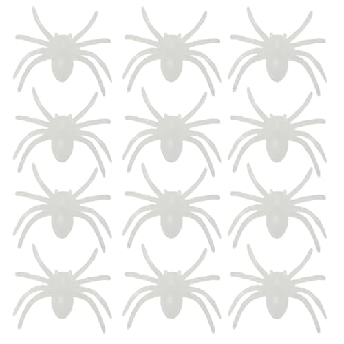 TOYANDONA 1 Satz 12St Leuchtende Spinne gefälscht Riesenspinne Animatronik unheimlich Halloween Costume Halloween Kleidung realistische künstliche Spinnen simulierte Spinnen Plastik Weiß TOYANDONA 1 Satz 12St Leuchtende Spinne gefälscht Riesenspinne Animatronik unheimlich Halloween Costume Halloween Kleidung realistische künstliche Spinnen simulierte Spinnen Plastik Weiß von TOYANDONA
