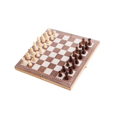 TOYANDONA 1 Satz 3 1 Schach Aus Holz Dame Backgammon Schachspiel Faltschach Bambus Hölzern von TOYANDONA