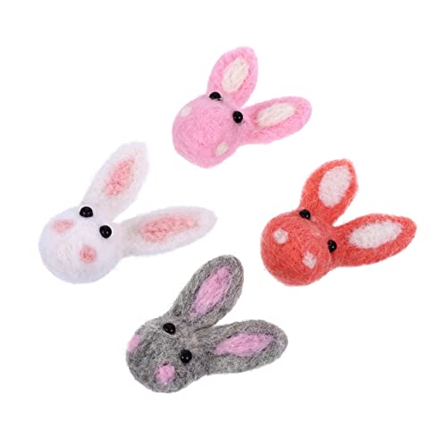 TOYANDONA 4 Stücke Ostern Wollfilz Entzückende Mini Ornamente Für Anlässe Zufällige Farbe von TOYANDONA