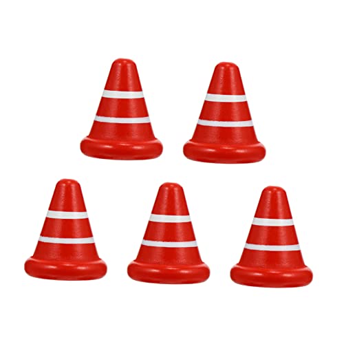 TOYANDONA 1 Satz 5St Hölzernes Straßenkegelspielzeug holzspielzeug Holzverkehrsschilder Absperrkegel mit reflektierenden Bändern kinderspielzeug hölzerne Straßensperre rot TOYANDONA 1 Satz 5St Hölzernes Straßenkegelspielzeug holzspielzeug Holzverkehrsschilder Absperrkegel mit reflektierenden Bändern kinderspielzeug hölzerne Straßensperre rot von TOYANDONA