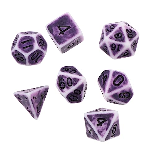TOYANDONA 1 Satz 7 Stück Brettspiel Brettspiele Partyzubehör Zahlenwürfel großer Jumbo Retro настольные игры Party Sachen Bürowürfel Spielsets Acryl alte Violett TOYANDONA 1 Satz 7 Stück Brettspiel Brettspiele Partyzubehör Zahlenwürfel großer Jumbo Retro настольные игры Party Sachen Bürowürfel Spielsets Acryl alte Violett von TOYANDONA
