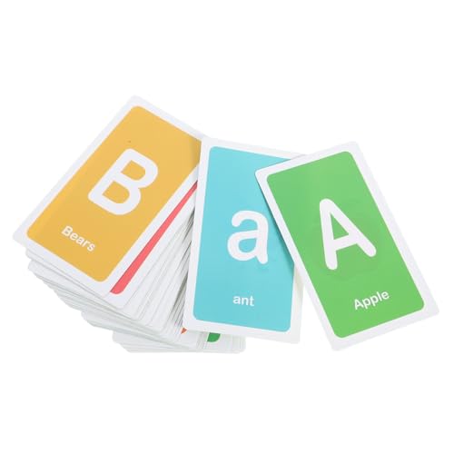 TOYANDONA 1 Satz Alphabet-Karten passendes Buchstabenspiel für Sprechende Karten für Kleinkinder lernspiele Buchstaben Lernen Bildungskarten Lernkarten für den Kindergarten von TOYANDONA