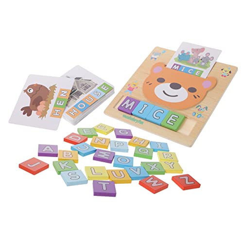 TOYANDONA 1 Satz Alphabet-Lernspielzeug holzspielzeug Buchstaben Puzzle Buchstaben für Kleinkinder Alphabet-Rechtschreibspiel Buchstabenblock für hölzern TOYANDONA 1 Satz Alphabet-Lernspielzeug holzspielzeug Buchstaben Puzzle Buchstaben für Kleinkinder Alphabet-Rechtschreibspiel Buchstabenblock für hölzern von TOYANDONA