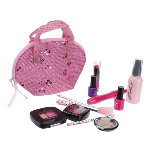 TOYANDONA 1 Satz Ankleide- -Set kinderschminke Pinsel Kosmetiktasche nagellack Set Simulationskosmetikspielzeug Mädchen tun so, als würden sie Make-up Stoff von TOYANDONA