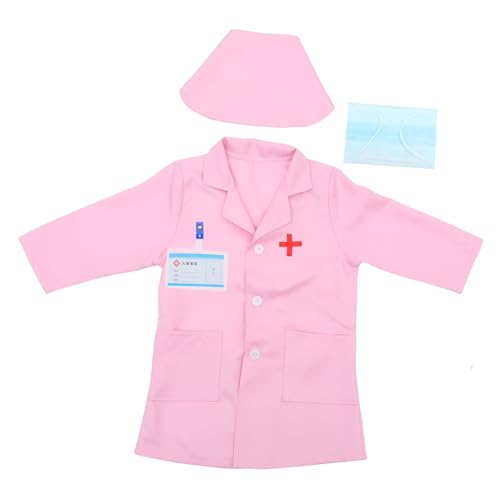 TOYANDONA 1 Satz Arzt-Krankenschwester-Kostüm für sprechstunde kinderarzt halloweenkostüme für Fashing Costume kinderspfa -Outfit dekorativer Arztkittel Tuch Rosa TOYANDONA 1 Satz Arzt-Krankenschwester-Kostüm für sprechstunde kinderarzt halloweenkostüme für Fashing Costume kinderspfa -Outfit dekorativer Arztkittel Tuch Rosa von TOYANDONA