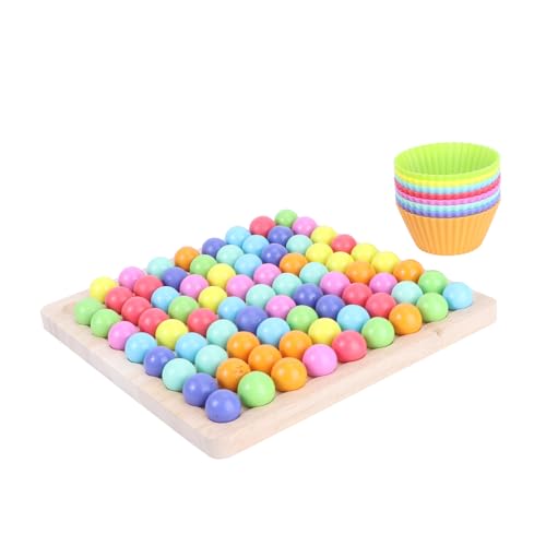 TOYANDONA Lernspielzeug Für Die Frühe Kindheit | Holzperlenspiel Für Kleinkinder | Puzzlespielzeug Für Kinder | Interaktives Spielzeug von TOYANDONA