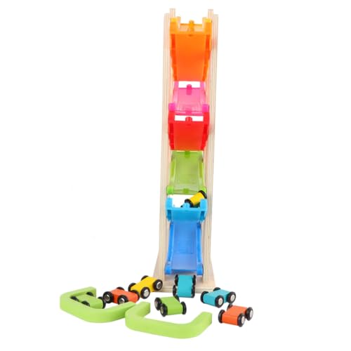 TOYANDONA 1 Satz Auto-gleitbahn Holzrennbahn Für Rennstrecke Mit Holzrampe Auto Gleitleiter Colorful Bambus TOYANDONA 1 Satz Auto-gleitbahn Holzrennbahn Für Rennstrecke Mit Holzrampe Auto Gleitleiter Colorful Bambus von TOYANDONA