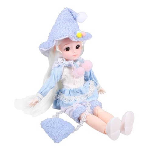 TOYANDONA 1 Satz BJD-Gelenkpuppe Modepuppe BJD Puppen Babypuppe ausgestopft Mädchen Plüsch Fee Bjd-Puppe lebendige Puppe Süße Puppe Kunststoff Sky-Blue von TOYANDONA