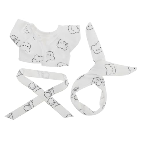TOYANDONA 1 Satz Babykleidung puppenkleidung interaktives Schlafanzug für Puppen plüsch Schlafanzug Stofftierkleidung Puppenstoffmantel ausgestopfte Bärenkleidung von TOYANDONA
