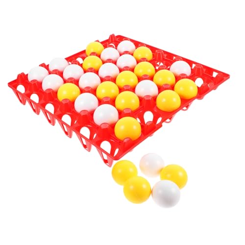 TOYANDONA 1 Satz Backgammon-Spiel Kinderspielzeug Schachbrett Partyspielspielzeug Schachbrett Pädagogisches Schach Partyspielzeug Fünf-in-Einer-Reihe-partyschach Tischspiel Plastik von TOYANDONA