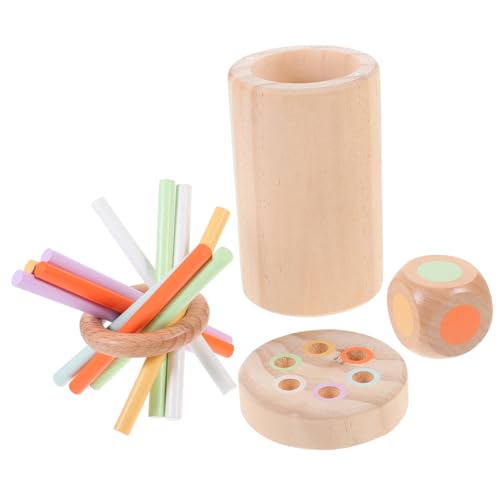 TOYANDONA 1 Satz Balance-Stick- Stöcke sensorisch Kleinkindspielzeug interaktives Interactive Toys Pädagogische Balancierstäbe Lernspielzeug mit Balancierstäben hölzern von TOYANDONA