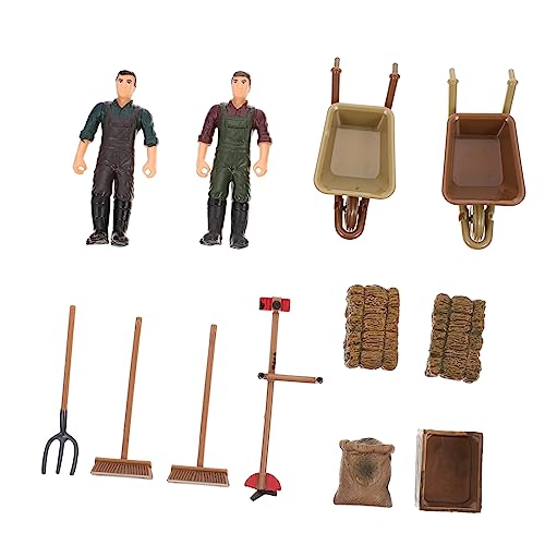 TOYANDONA 1satz Farm Spielset Mit Bauernwerkzeugen Sandspielzeug-Dekoration Für Mädchen Für Spieltische Und Puppenhäuser Fördert Und Fantasie von TOYANDONA