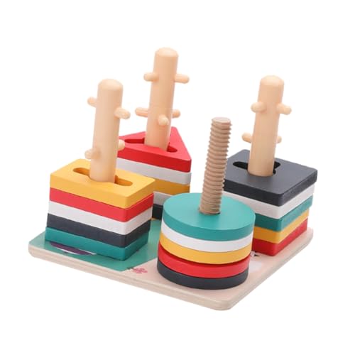 TOYANDONA 1 Satz Bauernhof Tier-Set-säule Holzbaustein Kognitive Spielsachen Frühpädagogisches Angebot Colorful Hölzern TOYANDONA 1 Satz Bauernhof Tier-Set-säule Holzbaustein Kognitive Spielsachen Frühpädagogisches Angebot Colorful Hölzern von TOYANDONA