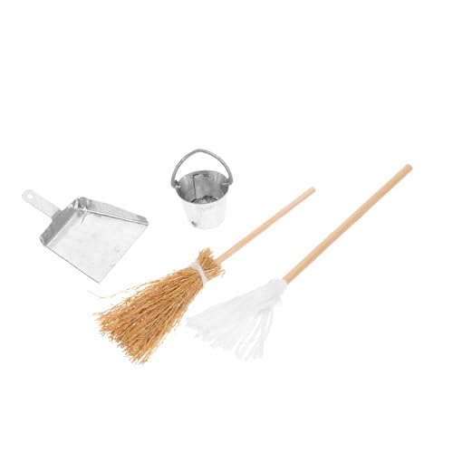 TOYANDONA 1 Satz Besen Dustpan Model Mini -Reinigungsmittel Mini-Besen-Ornament Mini-Handbesen Besen-Mini-Eimer-Modell Puppenhaus-Dekorationszubehör Kleiner Reinigungsbesen Mini-Modell Eisen TOYANDONA 1 Satz Besen Dustpan Model Mini -Reinigungsmittel Mini-Besen-Ornament Mini-Handbesen Besen-Mini-Eimer-Modell Puppenhaus-Dekorationszubehör Kleiner Reinigungsbesen Mini-Modell Eisen von TOYANDONA