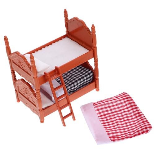 TOYANDONA 1 Satz Bettmodell Spielzeugbett Miniatur Etagenbetten Für Puppen Puppenstubenmöbel Puppenbett Minibett Etagenbett Für Puppen Puppenhaus-schlafzimmermöbel Kinderspielzeug Abs TOYANDONA 1 Satz Bettmodell Spielzeugbett Miniatur Etagenbetten Für Puppen Puppenstubenmöbel Puppenbett Minibett Etagenbett Für Puppen Puppenhaus-schlafzimmermöbel Kinderspielzeug Abs von TOYANDONA