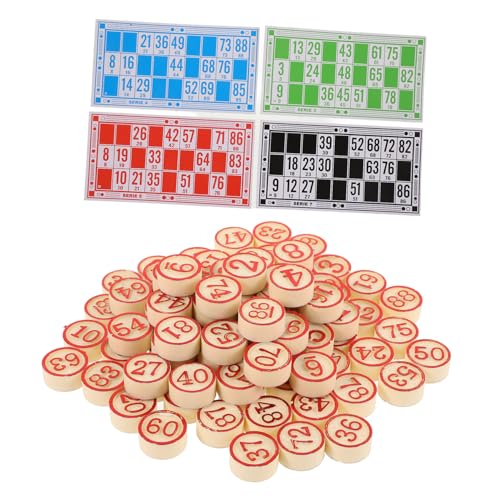 TOYANDONA 1 Satz Bingo Spielset Holzspielzeug mit Zahlenkarten und Schachfiguren Lustige Familienspiele für Partys Tragbar Wiederverwendbar für Soziale Fähigkeiten und Kritisches TOYANDONA 1 Satz Bingo Spielset Holzspielzeug mit Zahlenkarten und Schachfiguren Lustige Familienspiele für Partys Tragbar Wiederverwendbar für Soziale Fähigkeiten und Kritisches von TOYANDONA