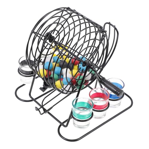 TOYANDONA 1 Satz Bingo Verbesserung von Emotionsspielzeug Tischspiel Desktop-Spiele Erwachsene für Erwachsene Spiele lustig Desktop-Lotteriespiele Lotteriemaschine Eisen von TOYANDONA