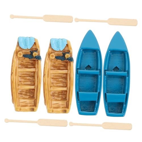 TOYANDONA 1 Satz Bootsmodell Bootsdekor Küsten Häuser Bootsaufkleber Puppenhaus-miniaturen Schwimmbad Meerestiere Sandtischzubehör Miniatur-bootsverzierung Puppenhauszubehör Harz von TOYANDONA
