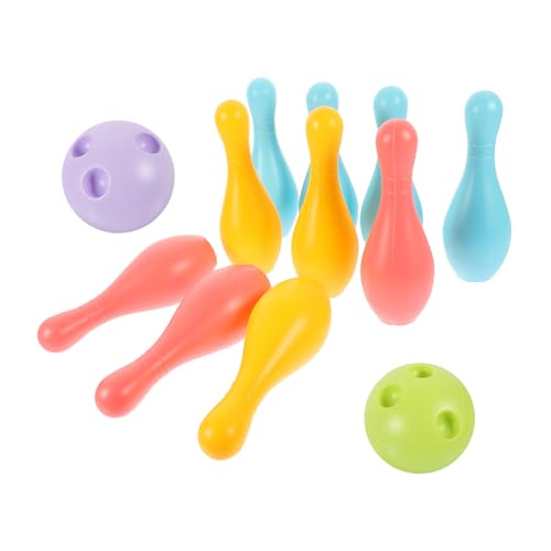 TOYANDONA 1 Satz Bowlingkugel Outdoor-Bowling Interessantes Bowlingspielspielzeug Bowling- Plastik von TOYANDONA