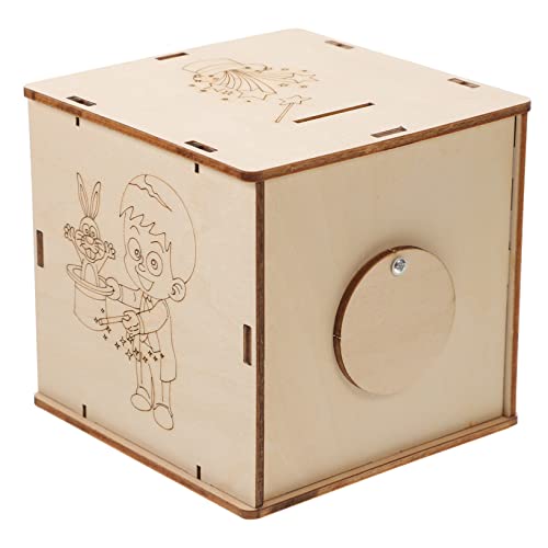 TOYANDONA 1 Satz Box Sparschwein zappeln Bank Hase Maschine bastelset bastelsets für bastel Set für stem Toys Science-Kit für Mädchen basteln Holz von TOYANDONA