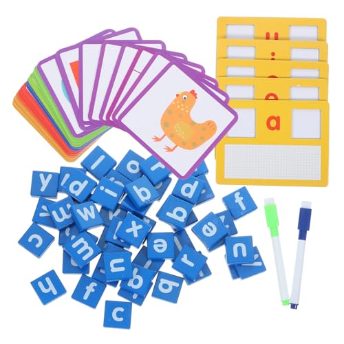 TOYANDONA 1 Satz Briefe Rechtschreibspielzeug interaktives wortspiele Buchstabenspiel Lernspielzeug Puzzlespiel Kleinkind-Puzzle Wortbuchstabierspielzeug Buchstabenrätsel hölzern TOYANDONA 1 Satz Briefe Rechtschreibspielzeug interaktives wortspiele Buchstabenspiel Lernspielzeug Puzzlespiel Kleinkind-Puzzle Wortbuchstabierspielzeug Buchstabenrätsel hölzern von TOYANDONA