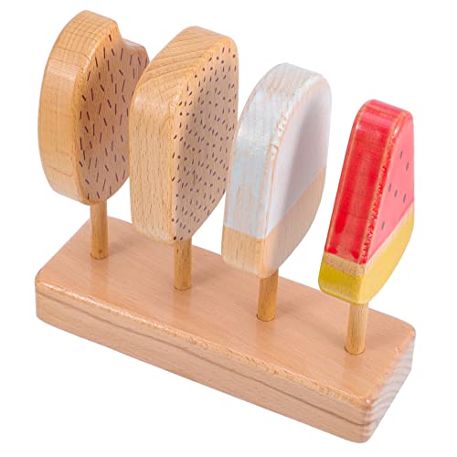 TOYANDONA 1 Satz Buchen- Am Stiel Eiscreme-rollenspielspielzeug Realistisches Eisspielzeug Eiscreme- Holz TOYANDONA 1 Satz Buchen- Am Stiel Eiscreme-rollenspielspielzeug Realistisches Eisspielzeug Eiscreme- Holz von TOYANDONA