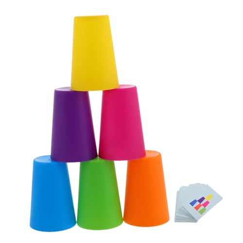 TOYANDONA 1 Satz -Cup-Spiel Geschwindigkeitsspiele Stapelbare Tassen Stapelbare Becher für Kleinkinder stapelbarer Becher gestapeltes Becherspielzeug Papierkarte TOYANDONA 1 Satz -Cup-Spiel Geschwindigkeitsspiele Stapelbare Tassen Stapelbare Becher für Kleinkinder stapelbarer Becher gestapeltes Becherspielzeug Papierkarte von TOYANDONA