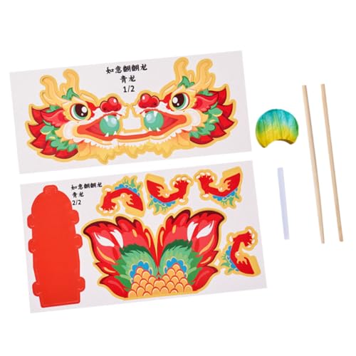 TOYANDONA Neujahrs-drachengirlande Chinesisches Papierdrachen- Papierdrachen-puppenbausatz Traditionelles Bastelset TOYANDONA Neujahrs-drachengirlande Chinesisches Papierdrachen- Papierdrachen-puppenbausatz Traditionelles Bastelset von TOYANDONA
