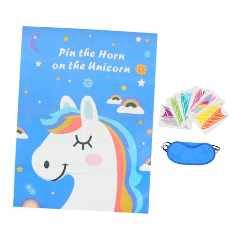 TOYANDONA 1 Satz Einhorn-Paste-Tour Einhorn-partyspiel Einhorn-Spiele Für Kinderpartys Kind Einhorn Partyspiel Einhorn-Party-spielset Geburtstagsfeier Einhorn Spiele Stoff Blue TOYANDONA 1 Satz Einhorn-Paste-Tour Einhorn-partyspiel Einhorn-Spiele Für Kinderpartys Kind Einhorn Partyspiel Einhorn-Party-spielset Geburtstagsfeier Einhorn Spiele Stoff Blue von TOYANDONA