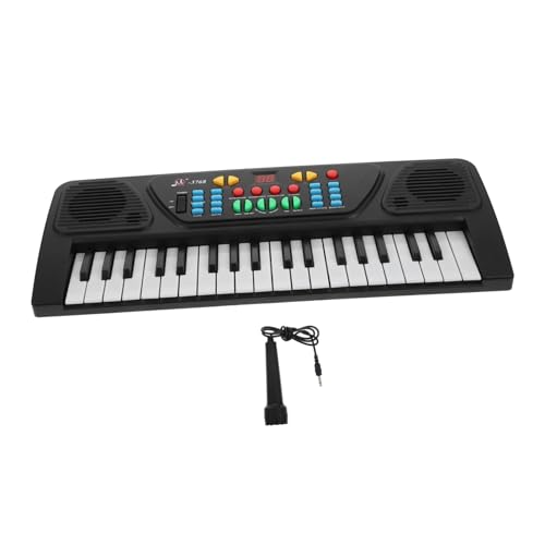 TOYANDONA 1 Satz Elektronische Orgel Für Multifunktionale Elektronische Orgel Kinderklavier Mit 37 Tasten Pädagogisches Frühpädagogisches Klavier Tastenklavier Plastik Black von TOYANDONA