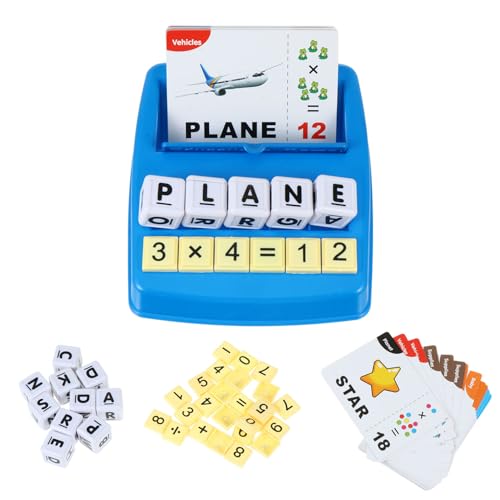 TOYANDONA 1 Satz Englische Spiele lernspiel für Lernspielzeug Kid Toys Buchstaben Lernen wortspiele passende Briefkarten Alphabetisierung lustiges Spiel Plastik Blue von TOYANDONA