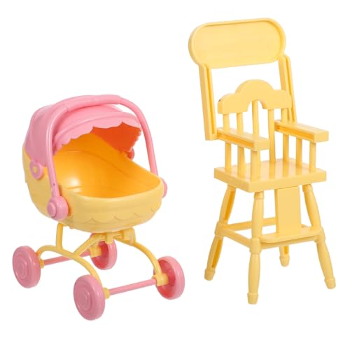 TOYANDONA 1 Satz Enthält Realistische Babywanne und Hochstuhl Spielzeugaccessoires für Rollenspiele von Kindern Geschenkidee für Jungen TOYANDONA 1 Satz Enthält Realistische Babywanne und Hochstuhl Spielzeugaccessoires für Rollenspiele von Kindern Geschenkidee für Jungen von TOYANDONA