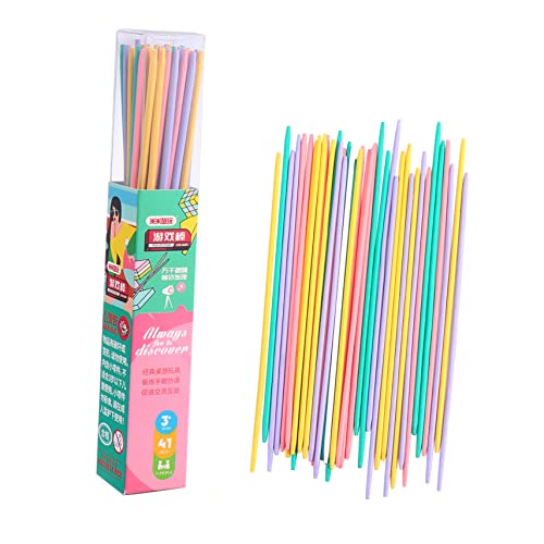 TOYANDONA 1 Satz Farbige Spielstäbe Kinderspielzeug Kinderstäbe Pädagogische Stäbchen Spiel Aus Bambus Eltern Kind Spiel Lustige Spielstäbe Zum Pflück Mikado Kleine Stäbchen Aus von TOYANDONA