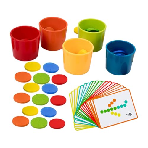 TOYANDONA 1 Satz Farbsortierbecher Farbklassifizierungsbecher Für Intelligenzspielzeug Lernspielzeug Für Farblern-sortierbecher Farbzähl-sortierbecher Babyspielzeug Holz TOYANDONA 1 Satz Farbsortierbecher Farbklassifizierungsbecher Für Intelligenzspielzeug Lernspielzeug Für Farblern-sortierbecher Farbzähl-sortierbecher Babyspielzeug Holz von TOYANDONA