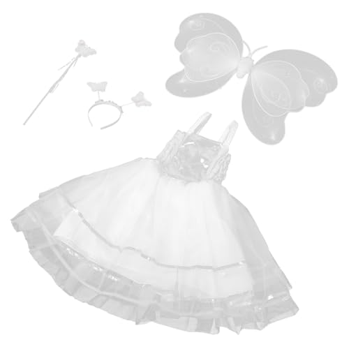 TOYANDONA 1 Satz Feenkostüm schmetterlingsflügel süßes Kostüm Engel-Outfit Engelskleid Party-Cosplay-Kleid Bühnenoutfit süßes Engelskostüm Requisiten für Bühnenkostüme Bühnenkleid Draht Weiß TOYANDONA 1 Satz Feenkostüm schmetterlingsflügel süßes Kostüm Engel-Outfit Engelskleid Party-Cosplay-Kleid Bühnenoutfit süßes Engelskostüm Requisiten für Bühnenkostüme Bühnenkleid Draht Weiß von TOYANDONA