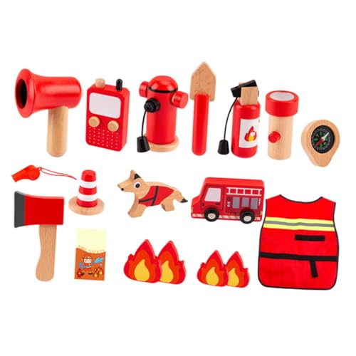 TOYANDONA 1 Satz Feuerwehranzug Für Kleinkind TUT So, Als Würde Es Für Feuerwehrleute Cosplay Kostümzubehör Feuerwehrzubehör Für Holz TOYANDONA 1 Satz Feuerwehranzug Für Kleinkind TUT So, Als Würde Es Für Feuerwehrleute Cosplay Kostümzubehör Feuerwehrzubehör Für Holz von TOYANDONA
