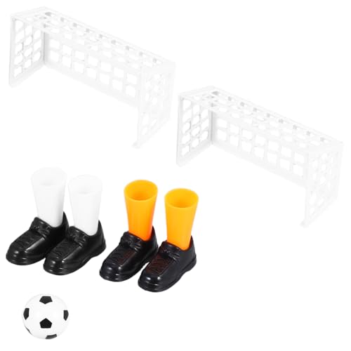 TOYANDONA 1 Satz Finger Fußball Fußballleibchen Spiel Tischfußball Fußbälle Fußball-Actionfiguren Tischplatte glowingtoy Glowing Toy Mini Football Mini Fussball weihnachstsgeschenk Plastik von TOYANDONA