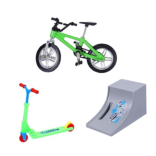 TOYANDONA 1 Satz Finger-Skateboard- Roller Erwachsene für fingerspiele Finger Skateboard Fingerpuppen fingerbord Fingerscooter Micro-Mini-Scooter Aluminiumlegierung Green von TOYANDONA