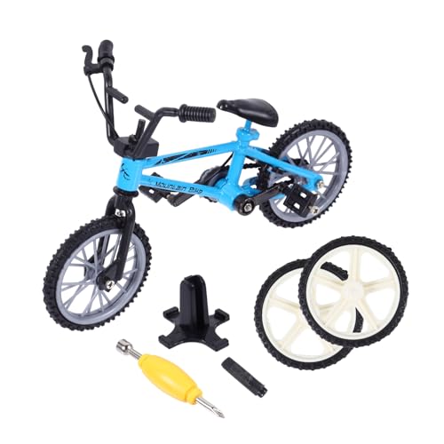 TOYANDONA 1 Satz Fingerrad für kinderspielzeug spielsachen für plastikenten Mini-Fingerbike Miniatur Simulationsfahrrad Fahrradspielzeug Aluminiumlegierung Blue von TOYANDONA