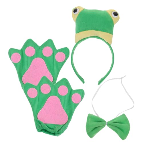 TOYANDONA 1 Satz Frosch-Stirnband-Set süßes Froschdekor Cosplay-Zubehör Frosch Hut Frösche Tier-Cosplay-Kit Tierkostüm für Tierstirnband Kindergartenkostüm Plastik Green TOYANDONA 1 Satz Frosch-Stirnband-Set süßes Froschdekor Cosplay-Zubehör Frosch Hut Frösche Tier-Cosplay-Kit Tierkostüm für Tierstirnband Kindergartenkostüm Plastik Green von TOYANDONA