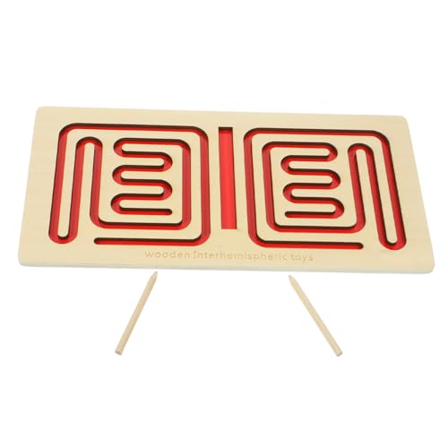 TOYANDONA 1 Satz Frühes Bildungsspielzeug interaktives lernspielzeug zabawki stymulujące rozwój Educational Toys Interaktionsspielzeug interessantes Holz rot von TOYANDONA