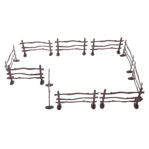 TOYANDONA 1 Satz Für Den Bauernhofzaun Puppe Strandtuch Gartenzaun Miniatur Feengarten-Accessoires Picknickdecke Mini Hauszaun Bauernhof-Modell Mikro-landschaftszaun Mini -Zaun Abs von TOYANDONA