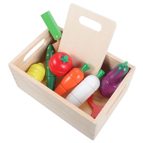 TOYANDONA 1 Satz Gemüse Essen Spielnahrung Für Kleinkinder 1-3 Spielnahrung Für Im Alter Von 4-8 Jahren Essen Spielküchenzubehör Küchenspielzeug Holz TOYANDONA 1 Satz Gemüse Essen Spielnahrung Für Kleinkinder 1-3 Spielnahrung Für Im Alter Von 4-8 Jahren Essen Spielküchenzubehör Küchenspielzeug Holz von TOYANDONA