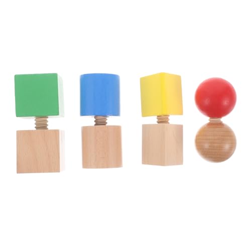 TOYANDONA 1 Satz Geometrische Bausteine holzspielzeug konstruktionsspielzeug Schrauben zur Feinmotorik zur Entwicklung motorischer Fähigkeiten TOYANDONA 1 Satz Geometrische Bausteine holzspielzeug konstruktionsspielzeug Schrauben zur Feinmotorik zur Entwicklung motorischer Fähigkeiten von TOYANDONA