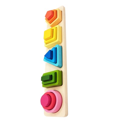 TOYANDONA 1 Satz Geometrische Formpaarungssäule Blöcke Formpuzzle für frühes Lernen Holzspielzeug Bauen Holzformpuzzle Lernspielzeug für hölzern Colorful TOYANDONA 1 Satz Geometrische Formpaarungssäule Blöcke Formpuzzle für frühes Lernen Holzspielzeug Bauen Holzformpuzzle Lernspielzeug für hölzern Colorful von TOYANDONA